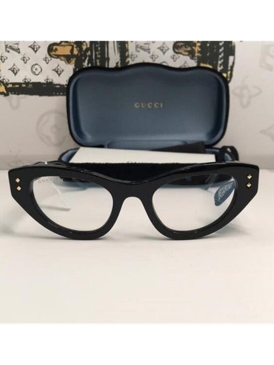 New Authentic Gucci GG1083S 001 Black Cat-Eye Glasses main image 8